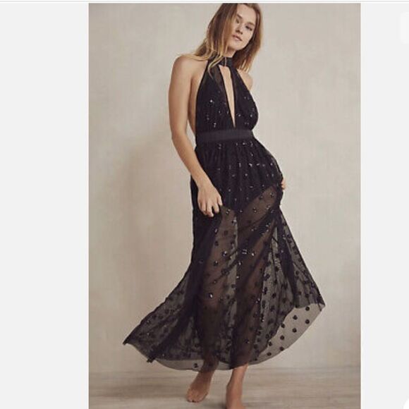 Free People Midnight Bloom Bodysuit - Picture 1 of 6